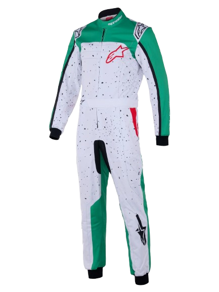 KMX-9 V3 S Graphic 6 Suit White/Green/Red