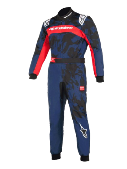 Youth KMX-9 V3 GRAPHIC 5 SUIT FIA - Navy/Red