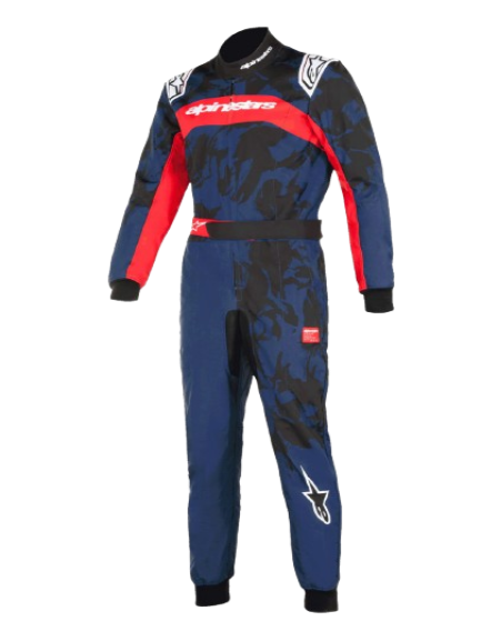 Youth KMX-9 V3 GRAPHIC 5 SUIT FIA - Navy/Red