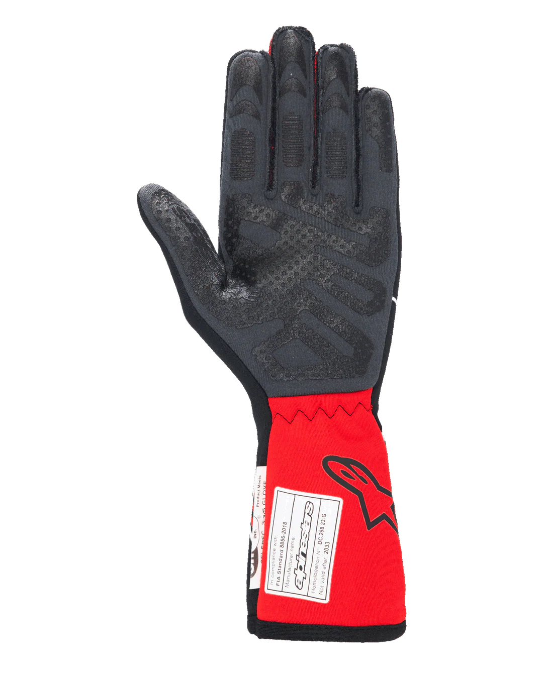 Tech-1 Race V4 Gloves FIA/SFI Negro/Rojo