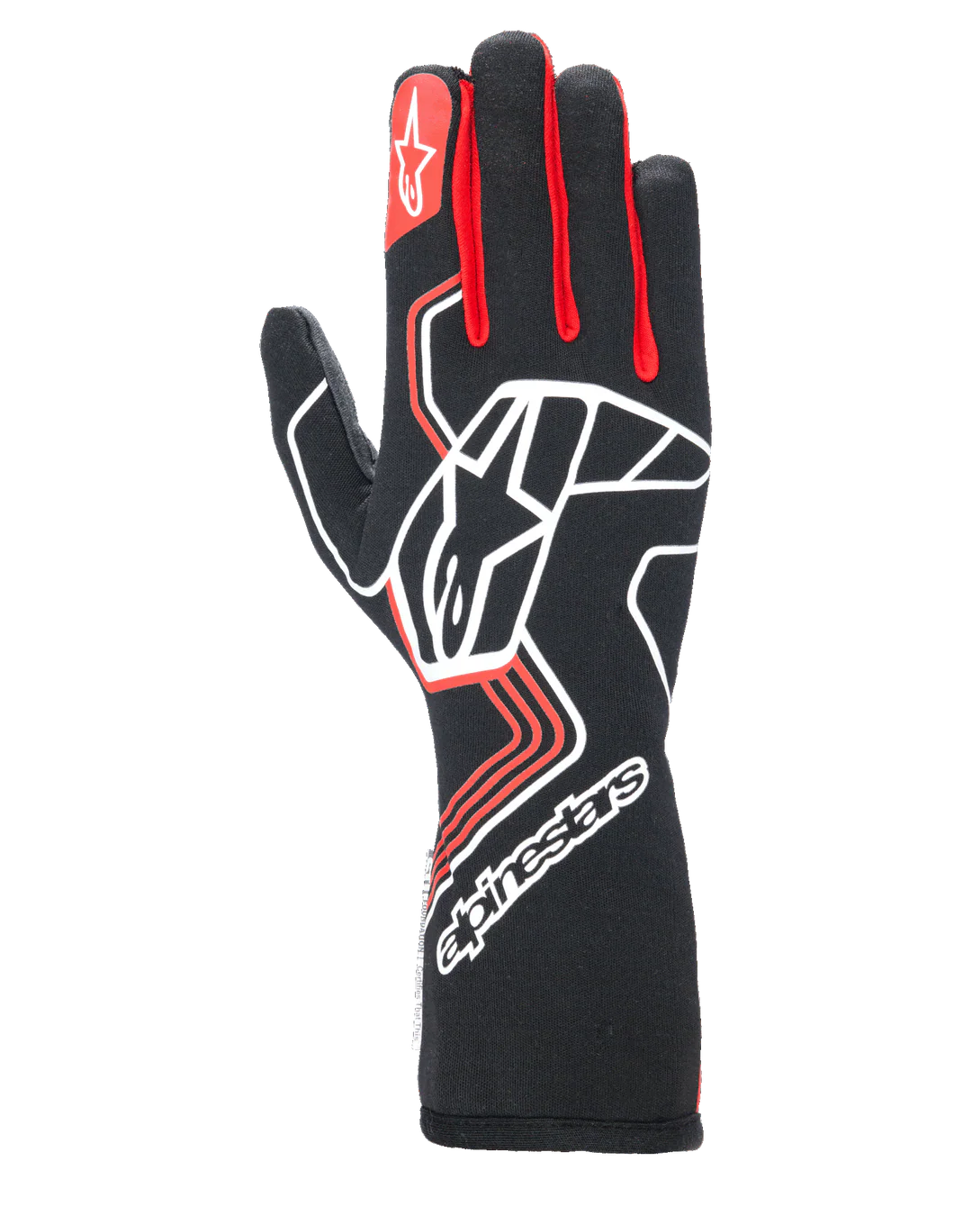 Tech-1 Race V4 Gloves FIA/SFI Negro/Rojo