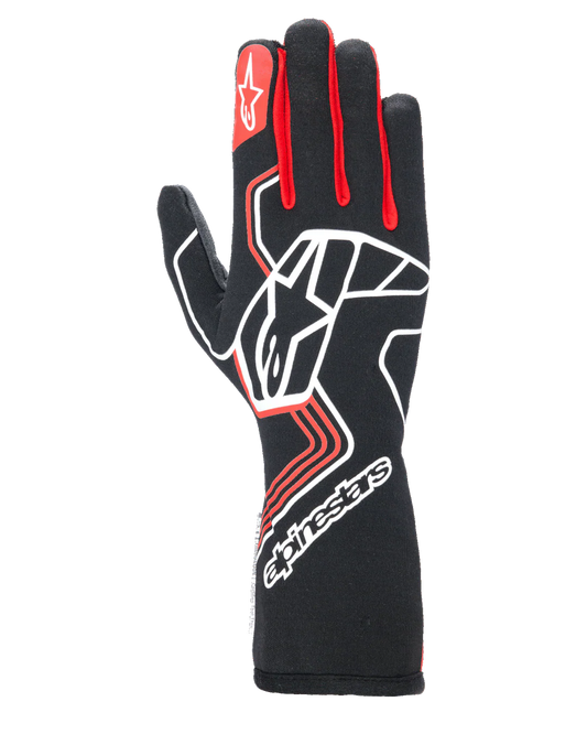 Tech-1 Race V4 Gloves FIA/SFI Negro/Rojo
