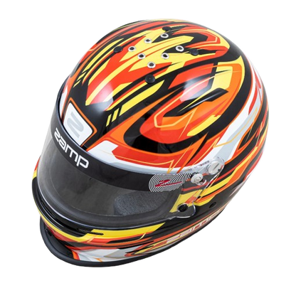 RZ-42Y Youth Graphic Blk/Red/Orange