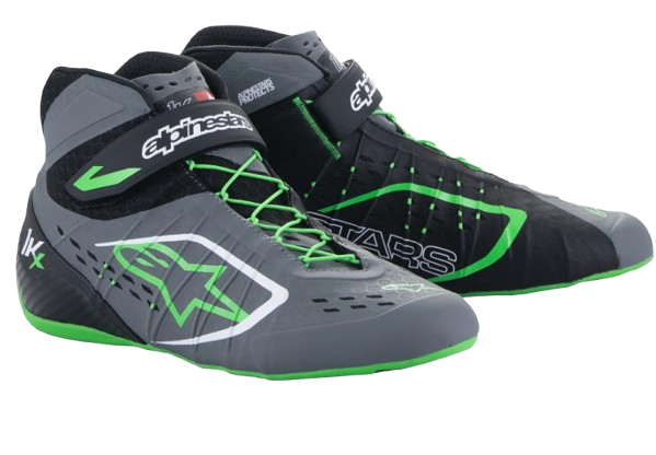 Tech-1 KX V2 Shoes Black/Dark Gray/ Green Fluo