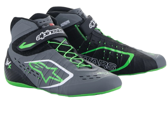 Tech-1 KX V2 Shoes Black/Dark Gray/ Green Fluo