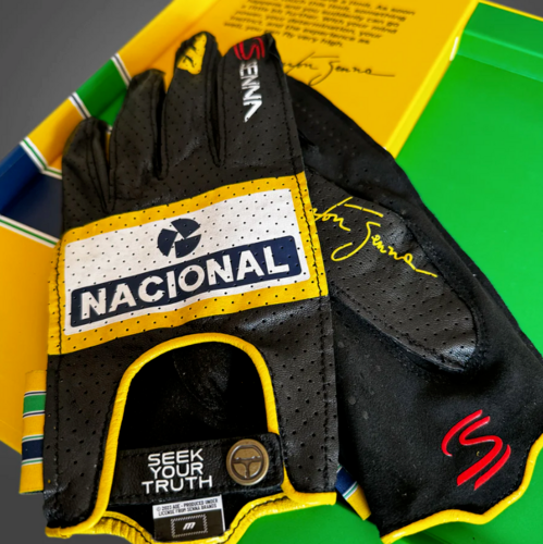 -273 x AYRTON SENNA DRIVING GLOVE Black