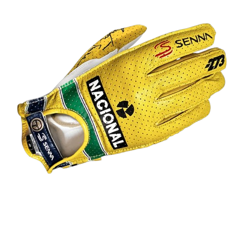 -273 x AYRTON SENNA DRIVING GLOVE Yellow