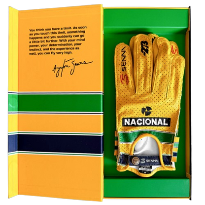 -273 x AYRTON SENNA DRIVING GLOVE Yellow